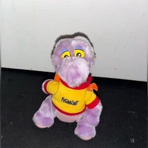 Figment Plush Toy with Yellow and Red Sweater vintage 1980s